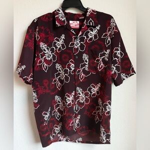 PineappleConnection Vintage 90s Hawaiian Floral Men's Shirt Size L